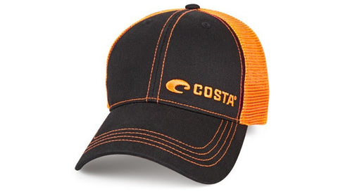 Costa Del Mar Neon Trucker Twill Hat/Neon Orange #HA56NO