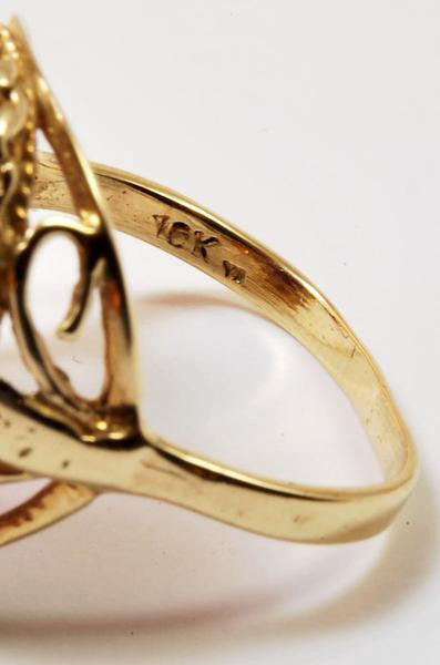 Amethyst & Filigree Ring