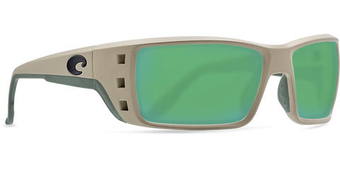 Costa Del Mar Permit Sunglasses - Matte Sand/Green Mirror 580G