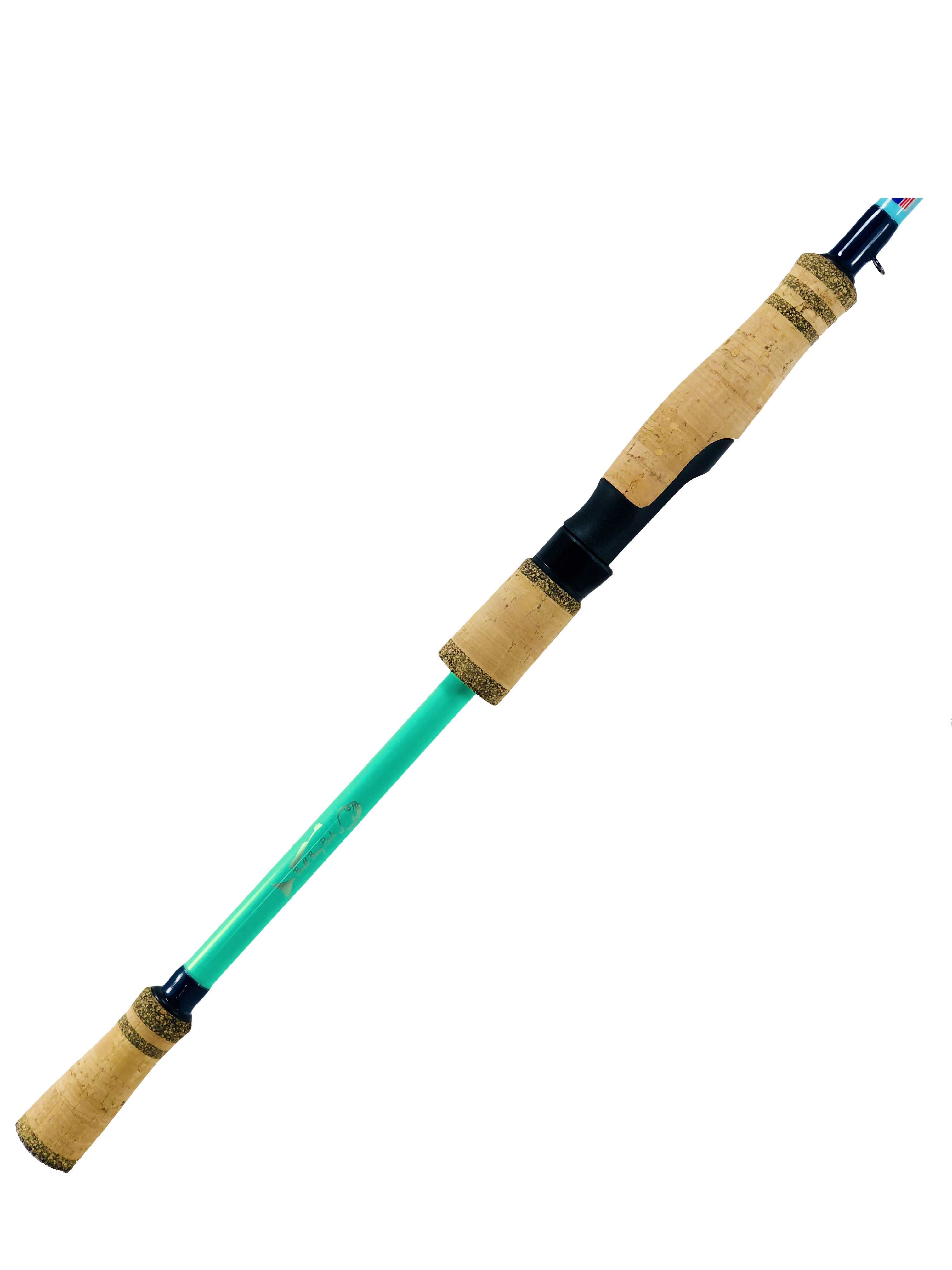 cork fishing pole Bull Bay Bolt Spinning Rod 7' 6" 6-12# Medium Cork Handle