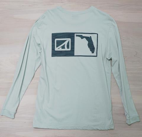 Skinny Water Culture Men's Simply Florida LS Tanguis Tee/Smoke