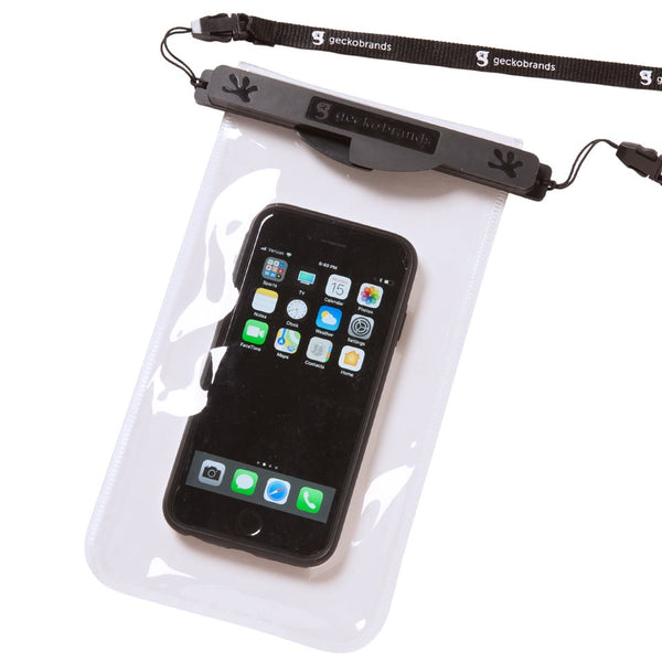 Gecko Brands Waterproof Magnetic Large Phone Dry Bag/Black