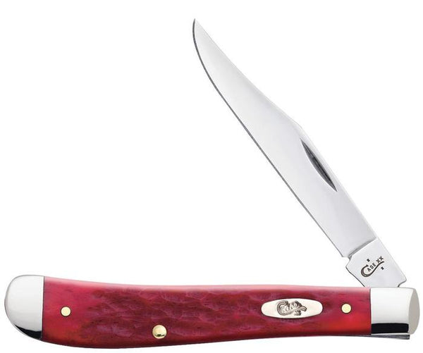 Case Dark Red Bone Standard Jig CV Slimline Trapper