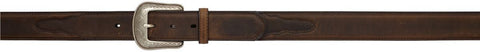 3D 1 1/2" Brown Men's Western Basic Belt