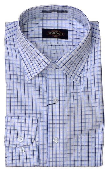 Gordon Men's 50s Cotton LS Spread Collar Shirt #WS1801