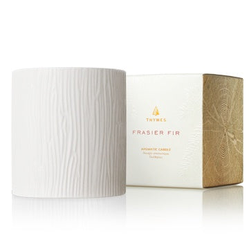 Thymes Frasier Fir Gilded  Ceramic Medium Candle