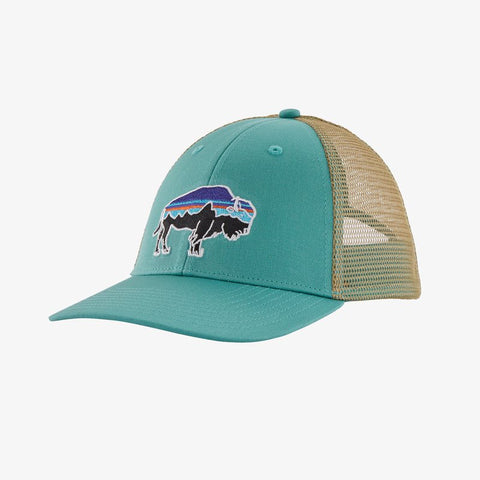 Patagonia Fitz Roy Bison LoPro Trucker Hat / Light Beryl Green
