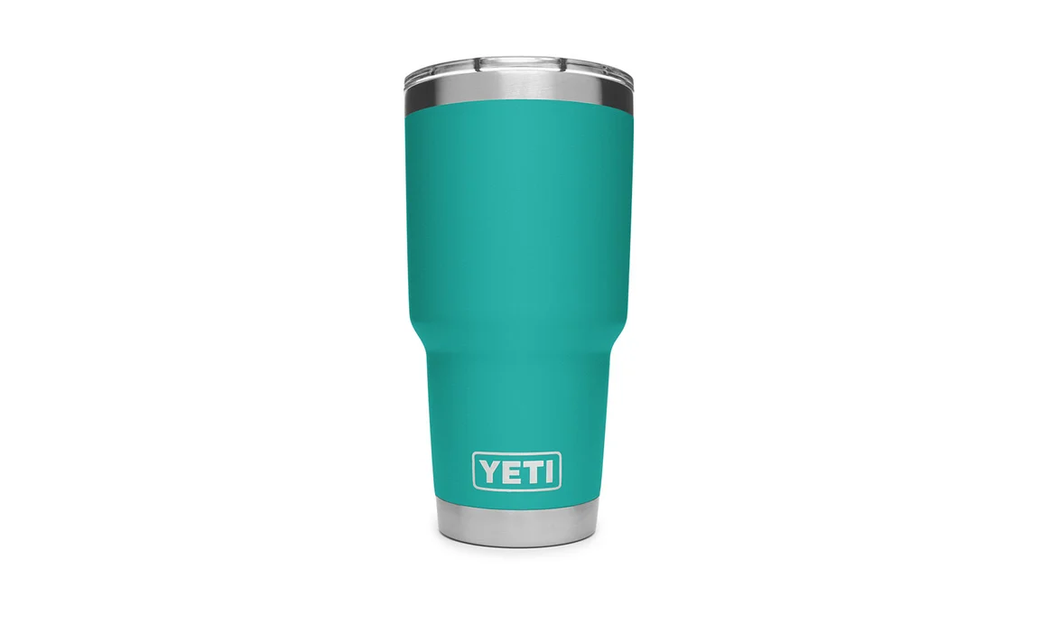 Yeti Rambler 20 oz Tumbler w/ Magslider Lid Aquifer Blue