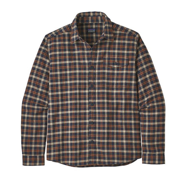 Patagonia Men's LS Lightweight Fjord Flannel Shirt/Instinct: New Navy