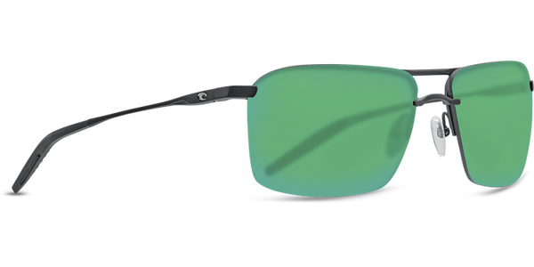 Costa Del Mar Skimmer Sunglasses - Matte Black+Matte Black/Green Mirror 580P