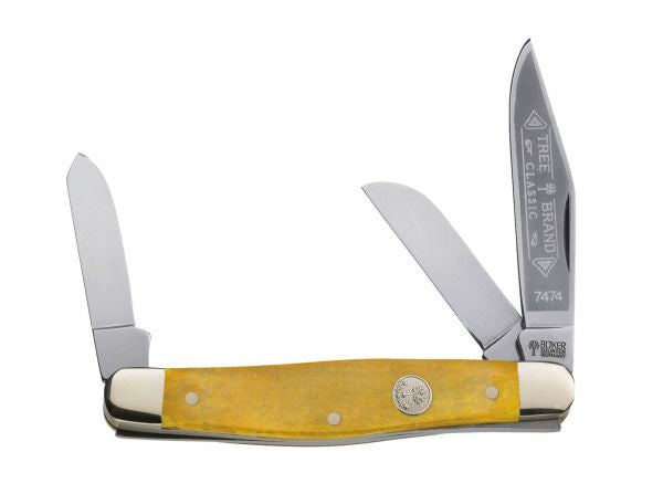 Boker Stockman Yellow Bone - Carbon Steel