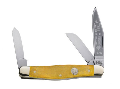 Boker Stockman Yellow Bone - Carbon Steel