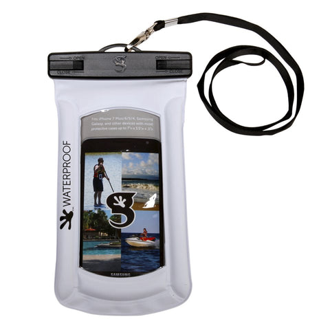 Gecko Brands Float Large Phone Dry Bag/White