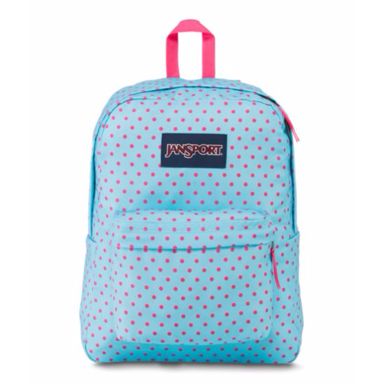 Jansport Superbreak Backpack/Blue Topaz-Lipstick Kiss