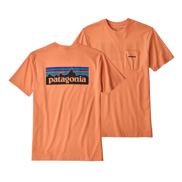 Patagonia Men's P-6 Logo Pocket Responsibili-Tee/Peach Sherbert