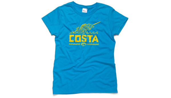 Costa Del Mar Womens Pez Vela Short Sleeve T-Shirt/Heather Blue