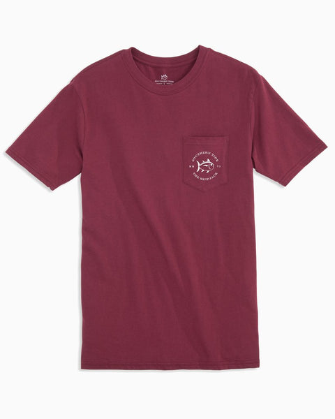 Southern Tide Men's FSU Seminoles Flag SS T-Shirt/Chianti