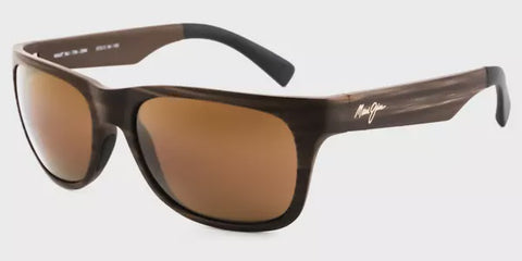 Maui Jim Kahi Sunglasses - Matte Brown Wood Grain/HCL Bronze #H736-25W
