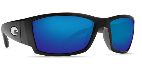 Costa Del Mar Corbina Sunglasses - Matte Black/Blue Mirror 580G
