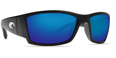 Costa Del Mar Corbina Sunglasses - Matte Black/Blue Mirror 580G
