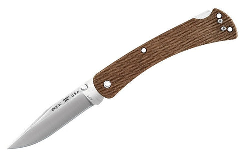 Buck Slim Pro 110 Lockback Knife- Brown