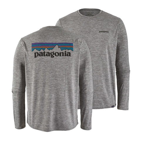 Patagonia Men's LS Cap Cool Daily Graphic Shirt/Feather Grey