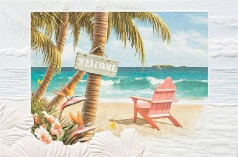 Pumpernickel Press Greeting Card - Welcome to Paradise