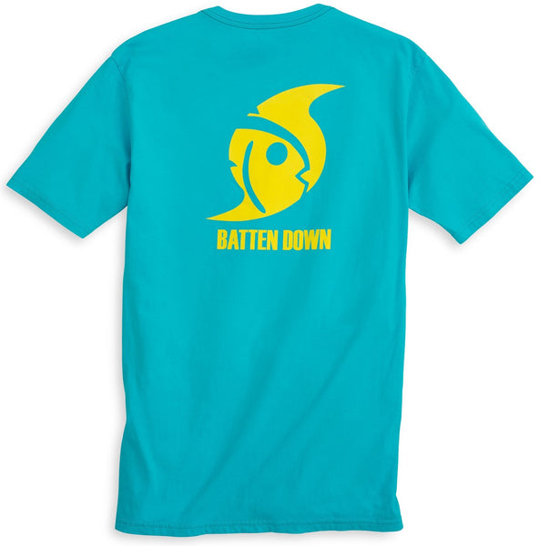 Southern Tide SS Batten Down T-Shirt/Scuba Blue