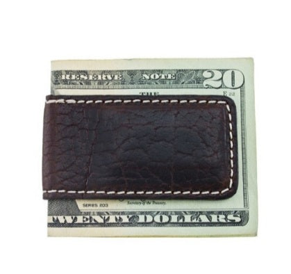 T.B. Phelps Cheyenne Vegas Money Clip/Bison Dark Briar”