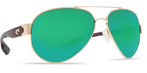Costa Del Mar South Point Sunglasses - Gold / Green Mirror 580P