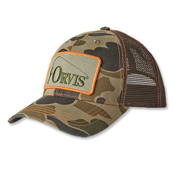 Orvis Retro Ballcap/Orange Camo