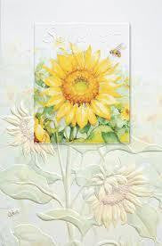 Pumpernickel Press Greeting Card - Sunflower Field
