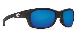 Costa Del Mar Trevally Sunglasses - Matte Black/Blue Mirror 580G