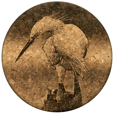 GrafixMat Wading Egret Coaster