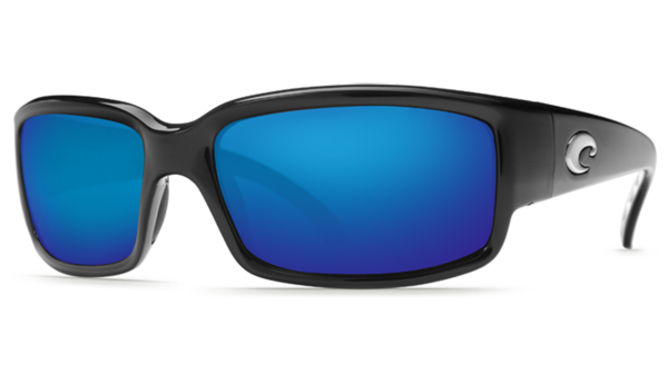 Costa Del Mar Caballito Sunglasses - Shiny Black/Blue Mirror Lens 580P