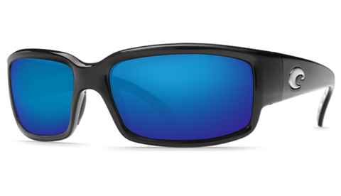 Costa Del Mar Caballito Sunglasses - Shiny Black/Blue Mirror Lens 580P