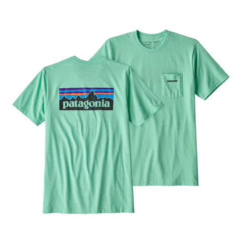 Patagonia M's P-6 Logo Pocket Resposibili-Tee Shirt/Bend Blue