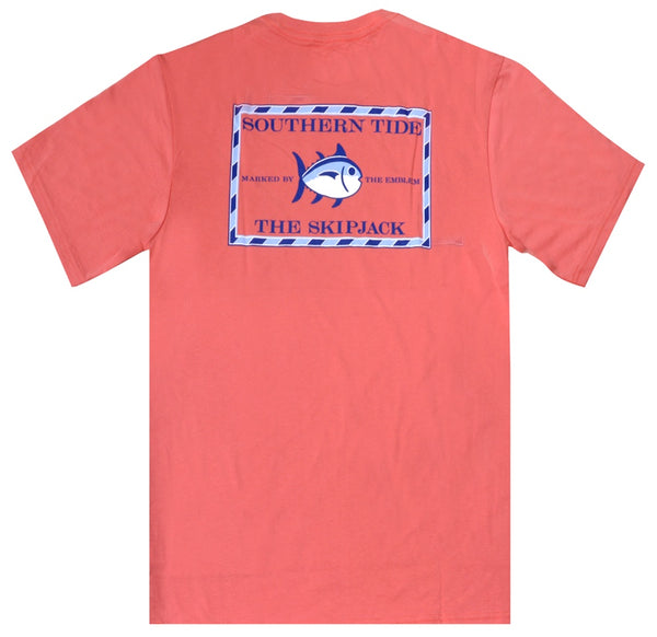 Southern Tide Men's Original Skipjack SS Shirt/Rouge Red