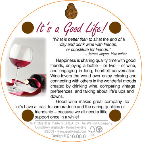 GrafixMat Support Group Coaster