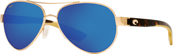Costa Del Mar Loreto Sunglasses - Rose Gold/Blue Mirror 580P”