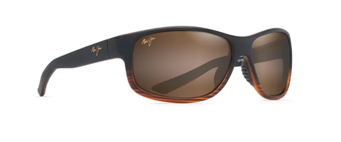 Maui Jim Kaiwi Channel- Dark Brown Stripe/ HCL Bronze