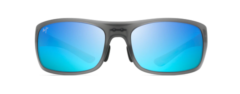 Maui Jim Big Wave Translucent Matte Grey Sunglasses/Blue Hawaii #H440-11M