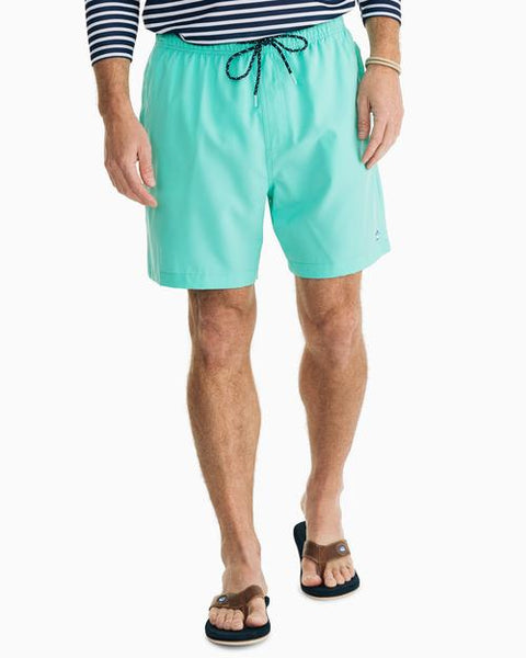 Southern Tide Men's Solid Colored Swim Trunk / Cockatoo