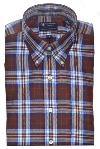 Andy Thornal Men's LS Woven Sport Shirt/Crimson #213298-78