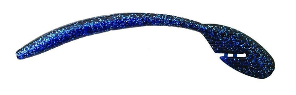 Bass Assassin Bang Tap Out Worm/Green Pumpkin-Blue Glitter - Andy Thornal Company Bass Assassin Bang Tap Out Worm/Green Pumpkin-Blue Glitter - Andy Thornal Company