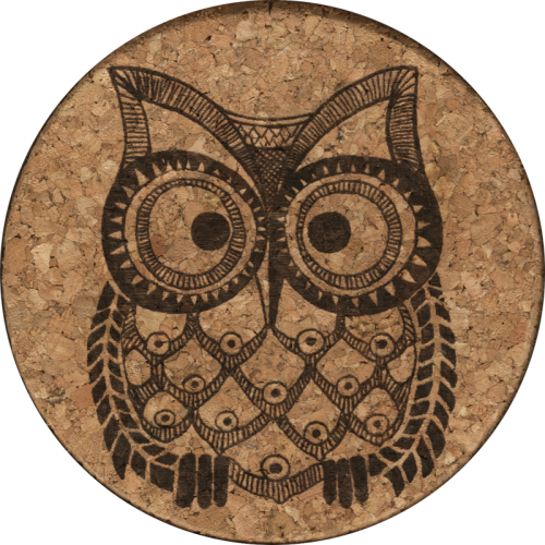 GrafixMat Wise Owl Coaster
