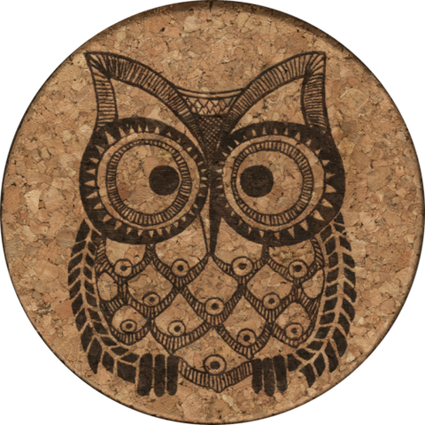 GrafixMat Wise Owl Coaster