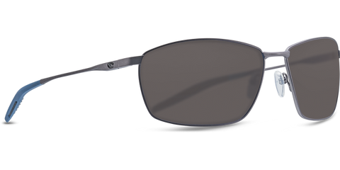 Costa Del Mar Turret Sunglasses - Matte Dark Gunmetal+Deep Blue/Black/Gray 580P
