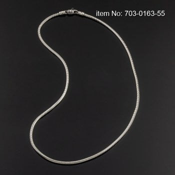 Axion Sterling Silver Compass Rose On Serpent Necklace