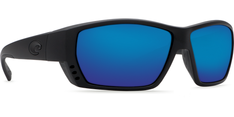 Costa Del Mar Tuna Alley Sunglasses - Blackout/Blue Mirror 580G